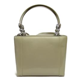 Dior-Malice Patent Leather Handbag-Beige