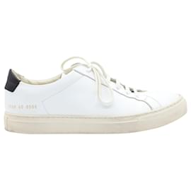 Autre Marque-Common Projects Retro Low Sneaker in White Leather-White