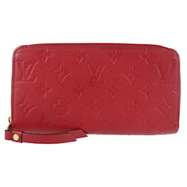 Louis Vuitton-Cartera Louis Vuitton Zippy-Roja