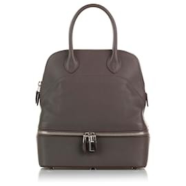 Hermès-Hermes Gray Bolide Secret Handbag-Grey