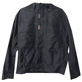 Raf Simons Clusters Hooded Jacket in Black Nylon Black