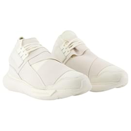 Y3-Sneakers Qasa - Y-3 - Bianco sporco - Pelle-Bianco