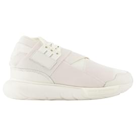 Y3-Zapatillas Qasa -Y-3 - Blanco roto - Cuero-Blanco