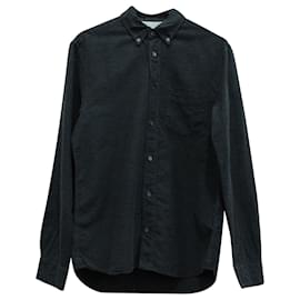 Acne-Acne Studios Long Sleeve Shirt in Grey Cotton-Grey