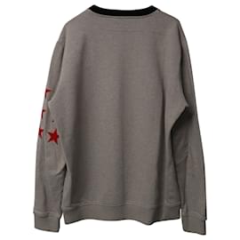 Givenchy-Pull Givenchy Stars & Stripes en Coton Gris-Gris