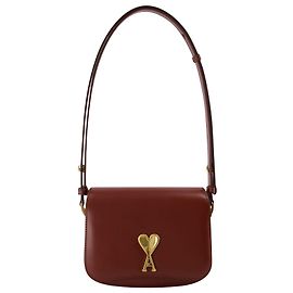 Bolsa transversal pequena Paris Paris - Ami Paris - Avelã Marrom
