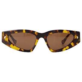 Nanushka-Óculos de Sol Crista - Nanushka - Acetato - Amarelo-Laranja