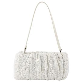 Pouf Convertible Perlé - Staud - Perles - Blanc Beige