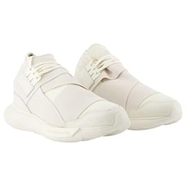 Y3-Sneakers Qasa - Y-3 - Bianco sporco - Pelle-Bianco