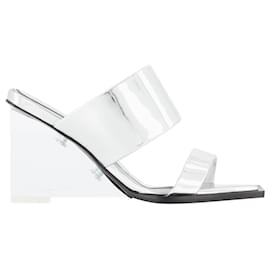 Alexander Mcqueen-Sandals - Alexander Mcqueen - Grey - Leather-Metallic