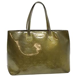 Louis Vuitton-LOUIS VUITTON Monogram Vernis Wilshire GM Tote Bag Gris Art Deco LV Auth bs4469-Other