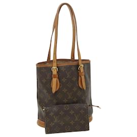 Louis Vuitton-LOUIS VUITTON Monogram Bucket PM Shoulder Bag M42238 LV Auth hk646-Other