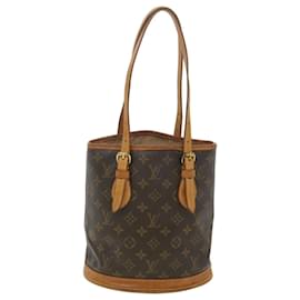 Louis Vuitton-LOUIS VUITTON Monogram Bucket PM Shoulder Bag M42238 LV Auth hk646-Other