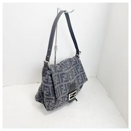 Fendi-Mamma Baguette-Gris,Gris anthracite