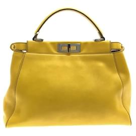 Fendi-Médium iconique Peekaboo-Jaune
