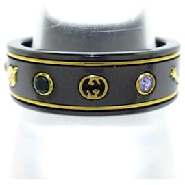 Gucci Icono de anillo Negro Multicolor Otro