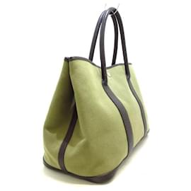 Hermès-Garden Party PM-Khaki,Dark brown
