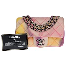 Chanel-Sac Chanel Timeless/Clássico em Couro Multicolor - 101158-Multicor