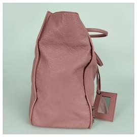 Balenciaga-Balenciaga PAPIER A4 bolsa shopper em couro rosa-Rosa