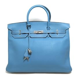 Hermès-Clemence Birkin 40-Blue