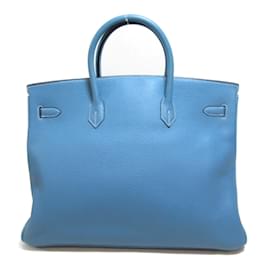 Hermès-Clemence Birkin 40-Blue