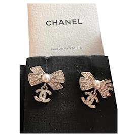 Chanel-Noeuds avec CC-Bijouterie argentée