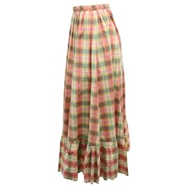 Ralph Lauren-Ralph Lauren Plaid Midi Skirt in Multicolor Cotton-Other