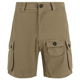 Palm Angels-Palm Angels GD Cargo Shorts-Beige