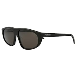 Balenciaga-Balenciaga Aviator-Style Acetate Sunglasses-Black