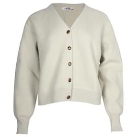 Tory Burch Langarm-Strickjacke aus mintgrüner Wolle Grün