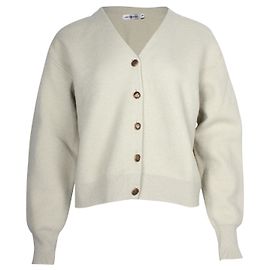Tory Burch Long Sleeve Cardigan in Mint Green Wool Green
