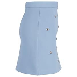Maje-Maje Bee Embellished Skirt in Light Blue Polyester-Blue,Light blue