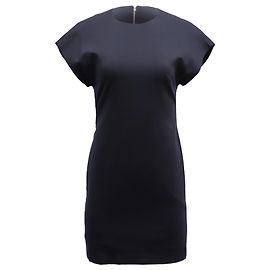 Vestido recto de algodón azul marino Swing LT Tech de Acne Studios Azul Azul marino