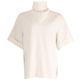 Ellery Hopper Cowl Top aus weißem Polyester Weiß