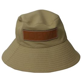 Chapéu Bucket com acabamento em couro Loewe x Paula's Ibiza em algodão bege Bege