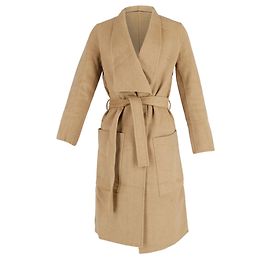 Joseph Belted Coat in Camel Wool Other Yellow
