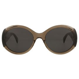 Alaïa Alaia Round-Frame Acetate Sunglasses Brown
