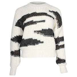 Ba&Sh Pull Cacilie en Acrylique Blanc Blanc