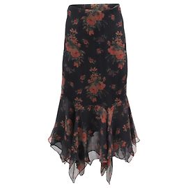 Falda midi de seda con estampado floral de Polo Ralph Lauren Otro Impresión de pitón