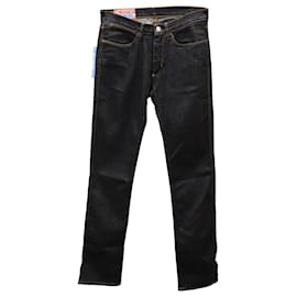 Acne-Acne Studios North Slim Fit Jeans in Black Cotton -Black