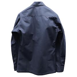 Ralph Lauren-Ralph Lauren Ripstop Utility Jacket in Navy Blue Cotton-Navy blue