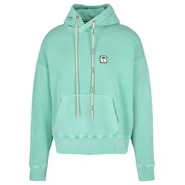 Palm Angels-Palm Angels Back Palm Hoodie-Green