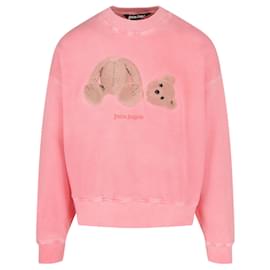 Palm Angels-Palm Angels Go PA Bear Crew Neck Sweater-Pink