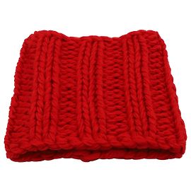Bufanda de redecilla de punto JW Anderson en lana roja Roja Otro