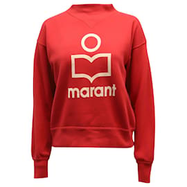 Isabel Marant-Isabel Marant Etoile Logo Print Sweater in Red Cotton-Red