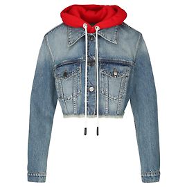 Jaqueta jeans com capuz Palm Angels Outro