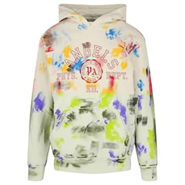 Palm Angels-Palm Angels Painted Collage Hoodie-Beige