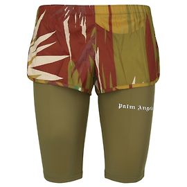 Short doublé Palm Angels Jungle Vert
