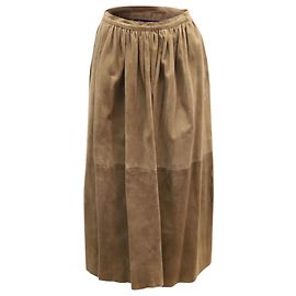 Polo Ralph Lauren Jupe mi-longue en daim marron Marron
