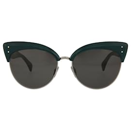 Alaïa-Alaia Cat Eye-Frame Acetate Sunglasses-Green